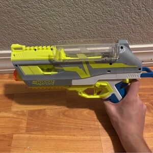 Nerf Hyper Foam Blaster - Neon Yellow, Gray & Blue